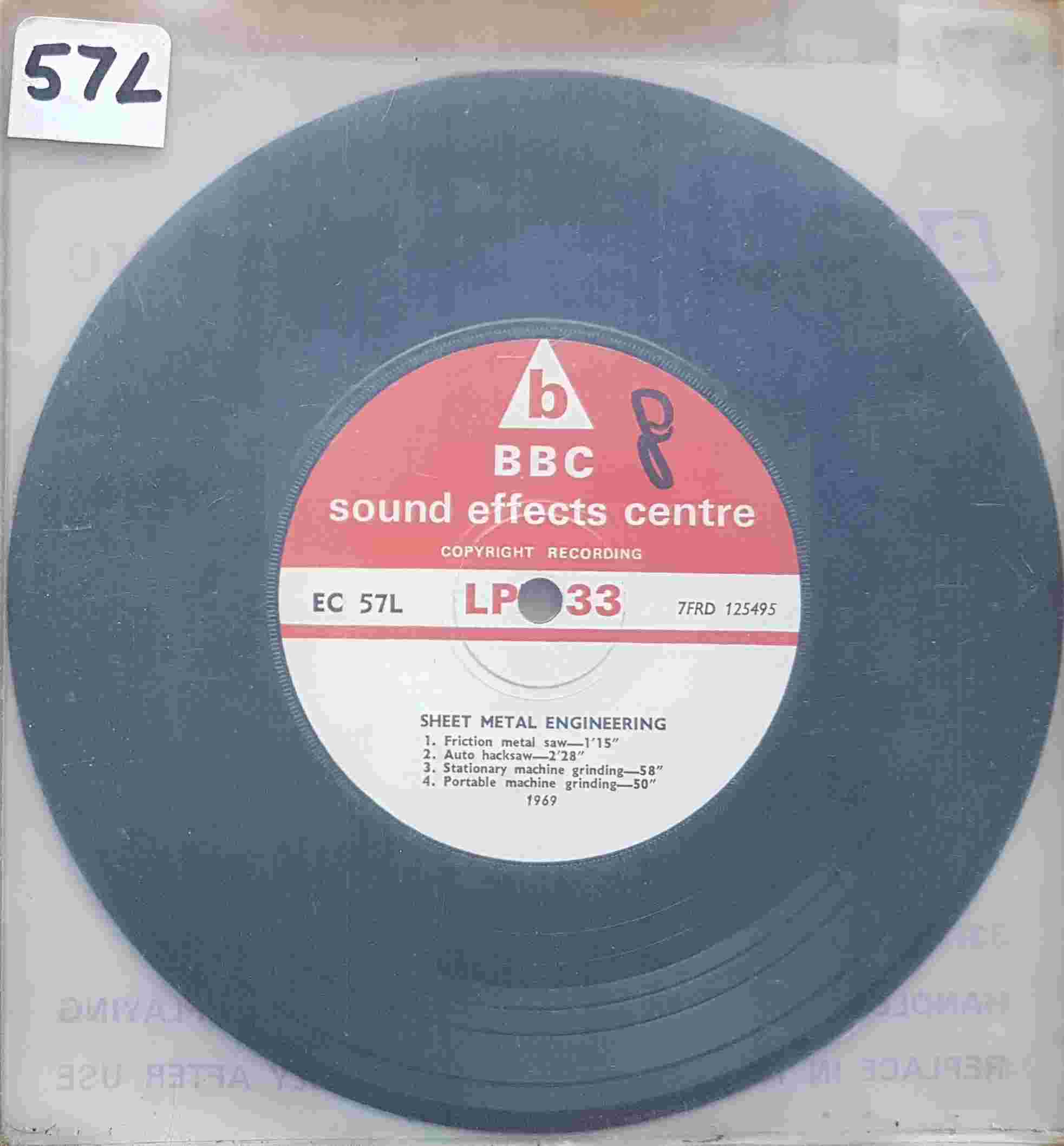 Picture of EC 57L Sheet metal engineering by artist Not registered from the BBC records and Tapes library